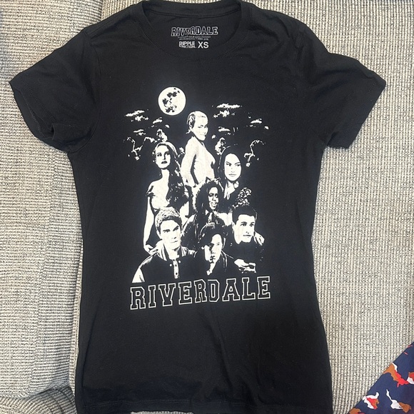 Ripple Junction Tops - Ripple Junction Black Riverdale Short Sleeve Tee